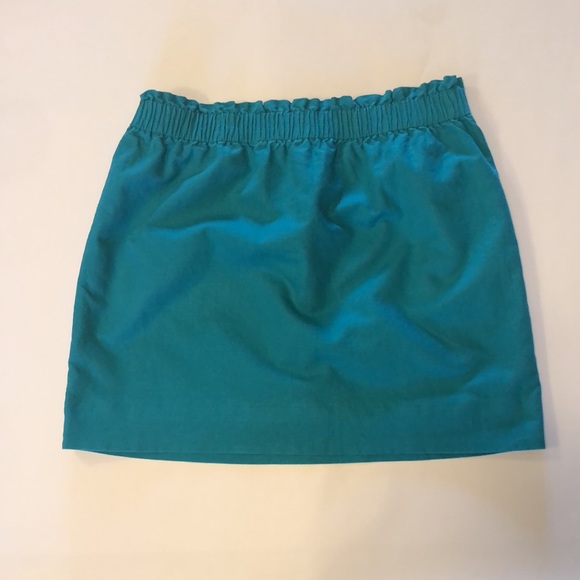 J Crew paper bag elastic waist linen blend mini skirt sz12 - Picture 3 of 9